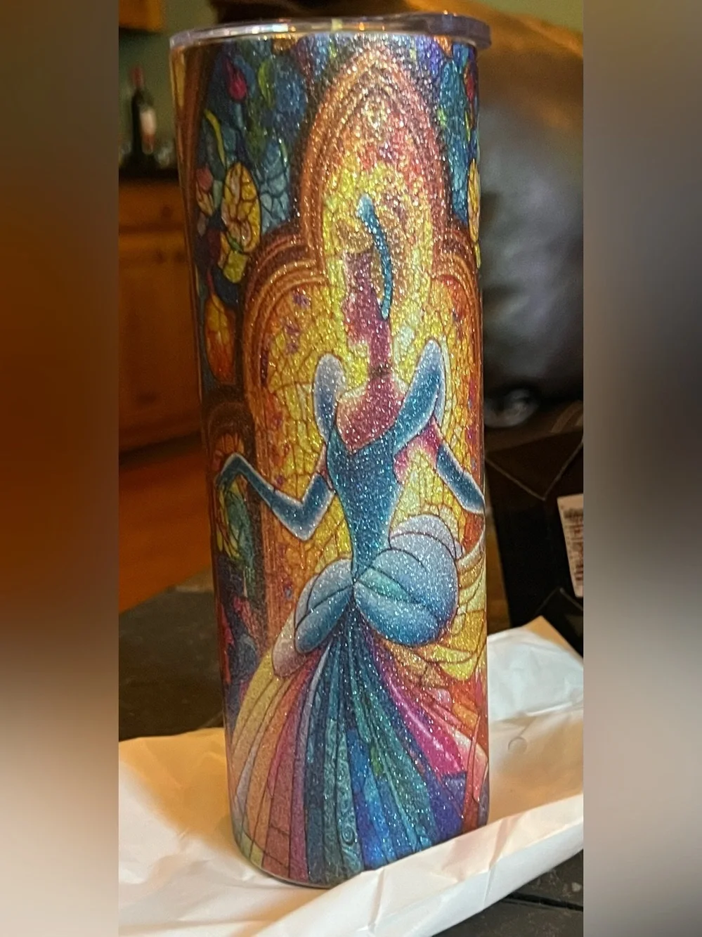 Cinderella Stained Glass 20oz HOGG Tumbler - NEW